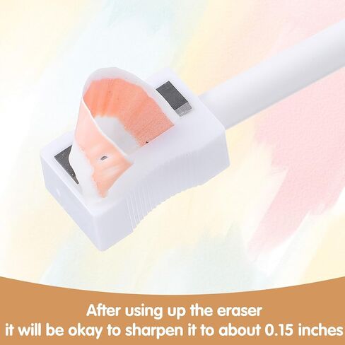 Precision Eraser 10 Pack Drawing Eraser Pens for Artists Perfection Detail Erasers Pen with Sharpener Accurate Force Transmission Erasers Perfect for Sketches and Coloured Illustrations in Saudi Arabia