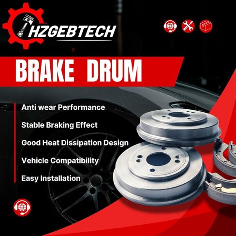 Rear Brake Drum fits Jeep Compass 2014 2015 2016 2017 2.0L l4 Rear Drums Brks, 1-PC in Kuwait