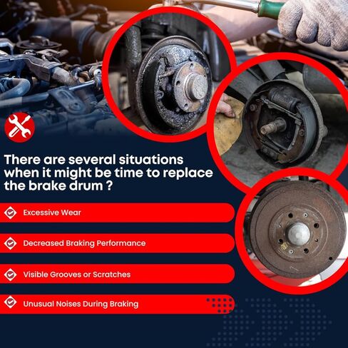 Rear Brake Drum fits Jeep Compass 2014 2015 2016 2017 2.0L l4 Rear Drums Brks, 1-PC in Kuwait