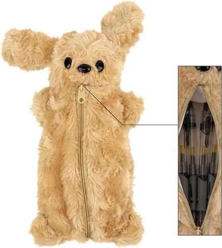 حالة قلم رصاص Plush Plush Plush - حقيبة فخمة لطيفة لعلامات الأقلام - حقيبة قرطاسية حيوانات حيوانية رائعتين للمكتب in Saudi Arabia
