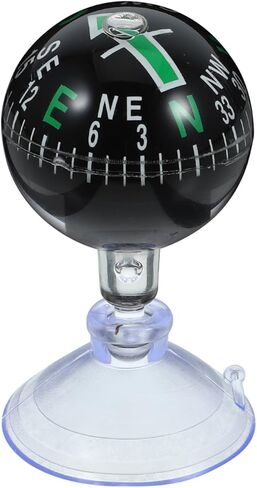 Automotive Compass Ball with Spherical Suction Cup Portable Car Dashboard Compass Accurate Direction Finder for Cars Trucks Boats in Saudi Arabia