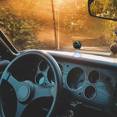 Automotive Compass Ball with Spherical Suction Cup Portable Car Dashboard Compass Accurate Direction Finder for Cars Trucks Boats in Saudi Arabia