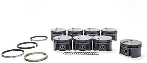 SBC 305 PowerPak مجموعة مكبس وحلقة مسطحة ذات رأس مسطح مقاس 3.776 بوصة | 1.0x1.0x2.0 مللي متر حلقة الأخدود | -1.00 سي سي | متوافق مع تشيفي ذات الكتلة الصغيرة | عدة in Kuwait