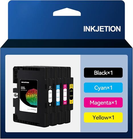 (New Chip) SG500 SG1000 Submation Ink Cartridges High Yield 4 Pack Compatible with Sawgrass Virtuoso SG500 Virtuoso Sawgrass SG1000 Printer (Black, Magenta, Yellow, Cyan) in Saudi Arabia