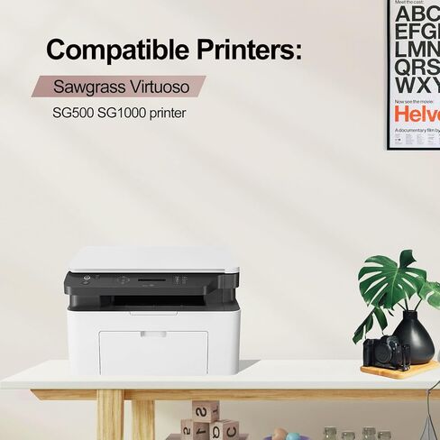 (New Chip) SG500 SG1000 Submation Ink Cartridges High Yield 4 Pack Compatible with Sawgrass Virtuoso SG500 Virtuoso Sawgrass SG1000 Printer (Black, Magenta, Yellow, Cyan) in Saudi Arabia