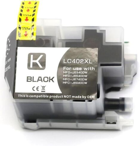 خرطوشة حبر LC402 LC402XL 402 402XL متوافقة تعمل مع طابعات MFC-J5340DW MFC-J6540DW MFC-J6740DW MFC-J6940DW (BK) in Kuwait