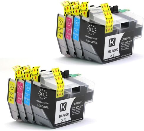 خرطوشة حبر LC402 LC402XL 402 402XL متوافقة تعمل مع طابعات MFC-J5340DW MFC-J6540DW MFC-J6740DW MFC-J6940DW (BK) in Kuwait