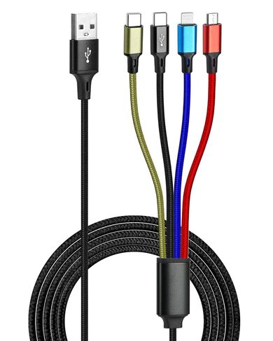 UCEC Dual USB C Cable, 4ft USB A to USB Type C Splitter Charging Cable, 2 in 1 Multi Charging Cable USB C Wire, Braided Nylon USB-C Charger Cable Compatible with Samsung Galaxy Pixel Huawei LG Tablets in Saudi Arabia