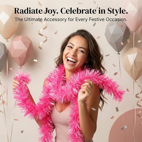 Sukh 10 PCS Feather Boa - Artificial Fluffy Boas for Party Bulk,Colorful Feather Boas Party Pack for Women Costume,Birthday Halloween Wedding Christmas,4.92ft Boa in Saudi Arabia