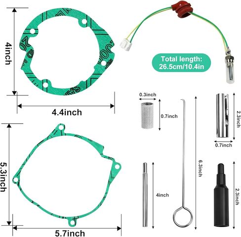 طقم إصلاح قابس توهج سخان الديزل، 12 فولت/24 فولت 2 كيلو وات 5 كيلو وات 8 كيلو وات طقم إصلاح سخان الديزل مع فلتر لأجزاء إصلاح سخان قارب السيارة والشاحنة، ملحقات سخان الديزل in Kuwait
