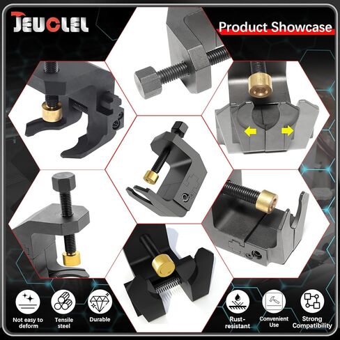 Windshield Wiper Arm Puller, Car Wiper Arm Removal Tool Compatible with BMW E12, E21, E23, E24, E28, E30, E30, E31, E67, E85, PR1, Adjustable Plate, Claw Opn 15-36 mm, Pull Depth Max 39 mm in Saudi Arabia