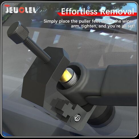 Windshield Wiper Arm Puller, Car Wiper Arm Removal Tool Compatible with BMW E12, E21, E23, E24, E28, E30, E30, E31, E67, E85, PR1, Adjustable Plate, Claw Opn 15-36 mm, Pull Depth Max 39 mm in Saudi Arabia