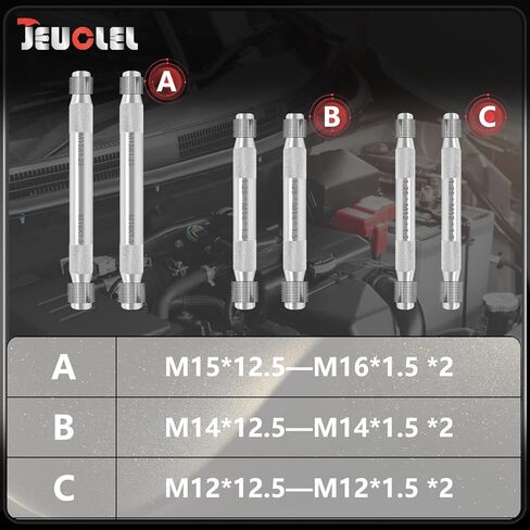 6Pcs Double Ended Wheel Stud Alignment Pin, Wheel Fixing Bolts, Wheel Hanger Alignment Pin Guide Tool, usable on both ends, Hub Fixing Positioning Rod for Changing Tires On Cars with Lug Bolts in Saudi Arabia