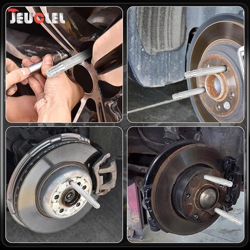 6Pcs Double Ended Wheel Stud Alignment Pin, Wheel Fixing Bolts, Wheel Hanger Alignment Pin Guide Tool, usable on both ends, Hub Fixing Positioning Rod for Changing Tires On Cars with Lug Bolts in Saudi Arabia