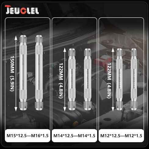 6Pcs Double Ended Wheel Stud Alignment Pin, Wheel Fixing Bolts, Wheel Hanger Alignment Pin Guide Tool, usable on both ends, Hub Fixing Positioning Rod for Changing Tires On Cars with Lug Bolts in Saudi Arabia