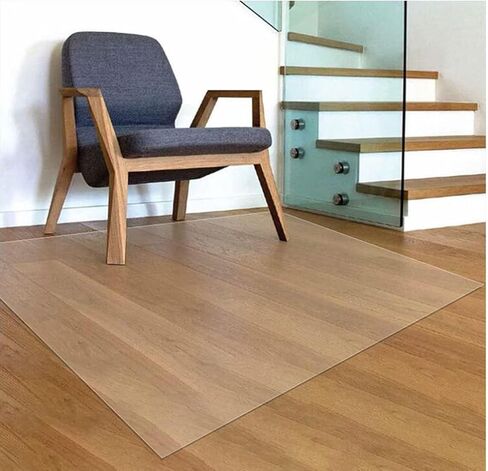 Transparent Chair Mat Clear PVC Floor Protector Plastic Table Cover, Hardwood Cover Protector Carpet,125/135/145/155cm Wide,100-300cm Length Easy to Clean,1.5mm-125x270cm in Kuwait