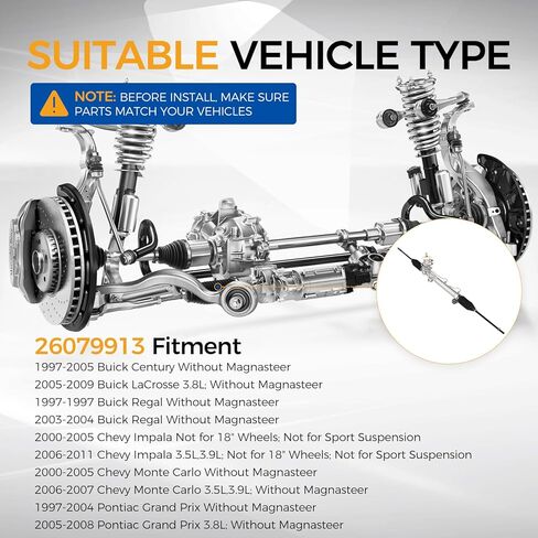 مجموعة الرف والترس من PAROD 26079913 مناسبة لسيارات Buick Century 97-05، LaCrosse 05-09، Regal 1997 2003-2004، Chevy Impala 00-11، Monte Carlo 00-07، Pontiac Grand Prix 97-04، Grand Prix 05-08 in Kuwait
