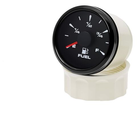 Custom 190-0ohm 52mm Car Boat Fuel Level Gauge Water Level Meter with 7 Colors LED for Fuel Level Sender Unit Water Level Sensor(400mm 190-0ohm) in Saudi Arabia