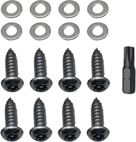 رادع سرقة ضوء الذيل لـ F150 F250 F350 F450 Raptor، 8 قطعة مثبتات مضادة للسرقة، 304 من الفولاذ المقاوم للصدأ in Kuwait