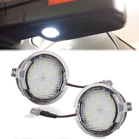 قطعتان من ضوء البركة الجانبية LED متوافق مع 2009-2014 Ford F150 11-24 Explorer 07-24 Edge Expedition 09-18 Flex، ضوء أبيض 6500K، جانب السائق والراكب in Kuwait