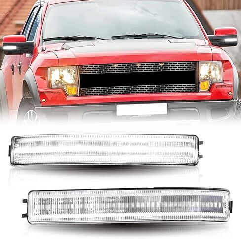 2 Pcs LED Side Mirror Puddle Light Compatible with 2009-2014 Ford F150 11-24 Explorer 07-24 Edge Expedition 09-18 Flex, 6500K White Light, Driver and Passenger Side in Saudi Arabia
