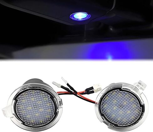 قطعتان من ضوء البركة الجانبية LED متوافق مع 2009-2014 Ford F150 11-24 Explorer 07-24 Edge Expedition 09-18 Flex، ضوء أبيض 6500K، جانب السائق والراكب in Kuwait