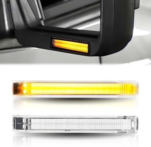 قطعتان من ضوء البركة الجانبية LED متوافق مع 2009-2014 Ford F150 11-24 Explorer 07-24 Edge Expedition 09-18 Flex، ضوء أبيض 6500K، جانب السائق والراكب in Kuwait