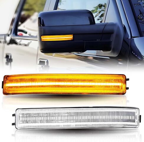 قطعتان من ضوء البركة الجانبية LED متوافق مع 2009-2014 Ford F150 11-24 Explorer 07-24 Edge Expedition 09-18 Flex، ضوء أبيض 6500K، جانب السائق والراكب in Kuwait