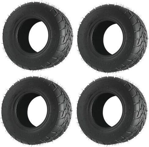 16x8-7 Tubeless ATV UTV Go Kart Tire, 16x8x7 Street Tread 4-Ply, Front & Rear Universal Off-Road Lawn Mower Mini Truck Tire (4 Pack) in Saudi Arabia