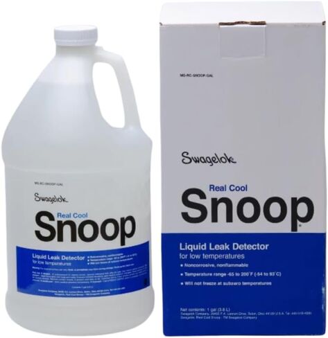 Swagelok ريال كول سنوب MS-RC-Snoop-GAL | كاشف تسرب سائل بدرجة حرارة منخفضة (-65 درجة فهرنهايت) للسيارات والتسريبات الأخرى | عبوة 1 جالون | تركيبة الشتاء للخطوط المجمدة/المبردة | آمن للأكسجين in Kuwait