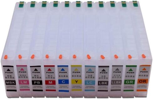 11 Color 275ml Refillable Ink Cartridge Set with ARC Chip Compatible with Stylus Pro 4900 Printer T6531 T6539 T653A T653B in Saudi Arabia
