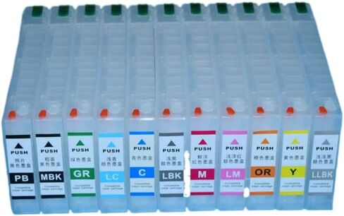 11 Color 275ml Refillable Ink Cartridge Set with ARC Chip Compatible with Stylus Pro 4900 Printer T6531 T6539 T653A T653B in Saudi Arabia