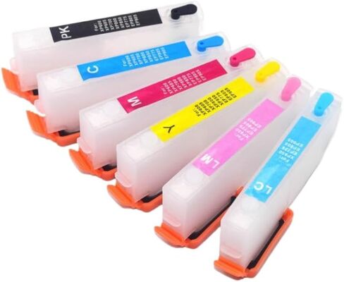 Refill Ink Cartridge Set 277 277XL T2771-T2776 with ARC Chip Compatible with Expression Photo Series XP-860 XP-850 XP-960 XP-950 XP-970 in Saudi Arabia