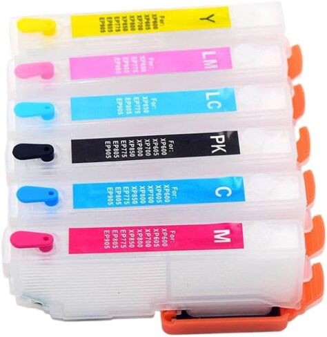 Refill Ink Cartridge Set 277 277XL T2771-T2776 with ARC Chip Compatible with Expression Photo Series XP-860 XP-850 XP-960 XP-950 XP-970 in Saudi Arabia