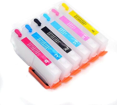 Refill Ink Cartridge Set 277 277XL T2771-T2776 with ARC Chip Compatible with Expression Photo Series XP-860 XP-850 XP-960 XP-950 XP-970 in Saudi Arabia