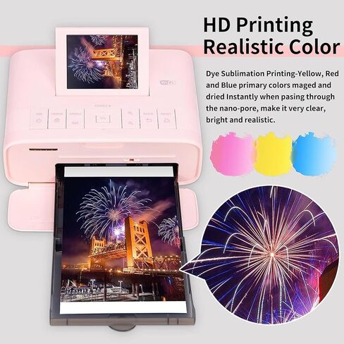 GOTOTOP KP 108IN 3 Color Ink Cartridges, 108 Postcard Sized Photo Paper 4x6 Inches, Dye Sublimation Technology for Fast Drying Photos in Saudi Arabia