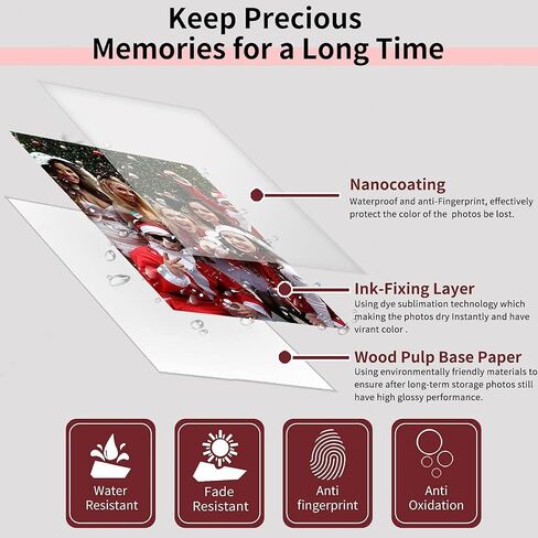 GOTOTOP KP 108IN 3 Color Ink Cartridges, 108 Postcard Sized Photo Paper 4x6 Inches, Dye Sublimation Technology for Fast Drying Photos in Saudi Arabia