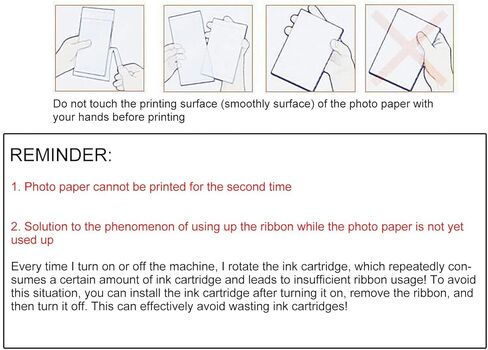 GOTOTOP KP 108IN 3 Color Ink Cartridges, 108 Postcard Sized Photo Paper 4x6 Inches, Dye Sublimation Technology for Fast Drying Photos in Saudi Arabia