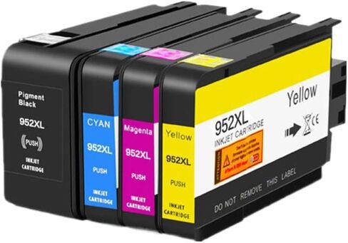 متوافقة مع خرطوشة الحبر 952 952XL 952X للاستخدام مع طابعة Officejet Pro 7740 8210 8702 8710 8720 8725 8730 8740 (مجموعة واحدة) in Kuwait