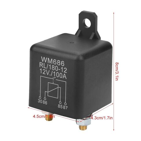 Relay 100A, 12V Continuous Duty 4 Pin High Power Relay, Normal Open in Saudi Arabia