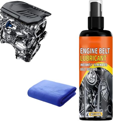 Belt Conditioner - 100ml Automotive Engine Lube | Car Belt Noise Spray - for Truck SUV Sedan Home Workshop Maintenance Daily Care in Saudi Arabia