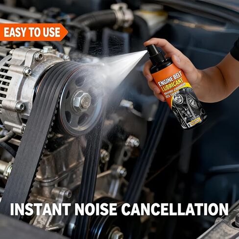 Belt Dressing Automotive | 100ml Automotive Engine Lube - Car Belt Squeak Spray - for Truck SUV Sedan Home Workshop Maintenance Daily Care in Saudi Arabia