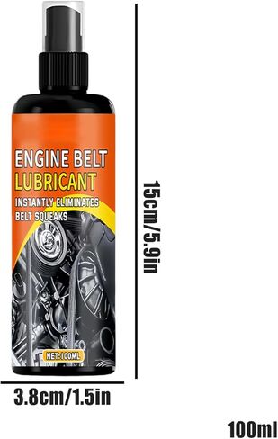 Belt Dressing Automotive | 100ml Automotive Engine Lube - Car Belt Squeak Spray - for Truck SUV Sedan Home Workshop Maintenance Daily Care in Saudi Arabia