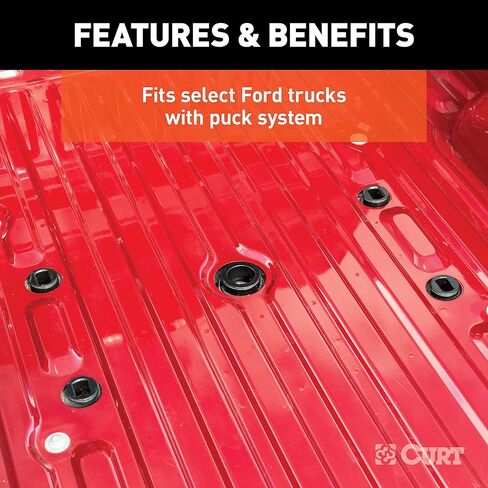 CURT 16020 Replacement Ford F-250, F-350, F-450 Puck System 5th Wheel Roller, 24,000 lbs, Hitch Head Required in Saudi Arabia