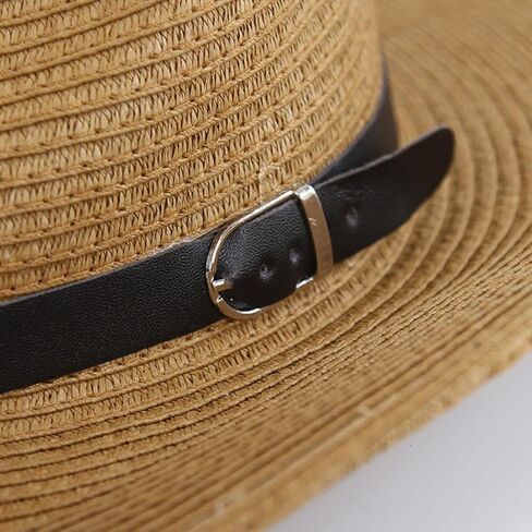 VILLCASE Western Cowboy Straw Hat Wide Brim Sun Block Hat for Men Khaki Outdoor Beach Party Role Play Accessory in Saudi Arabia