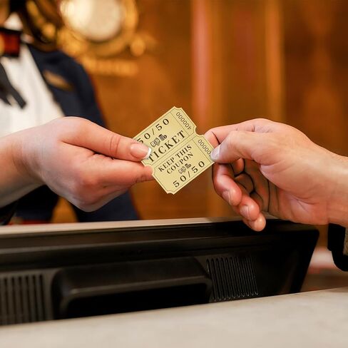 1000 تذكرة يانصيب ذهبية مزدوجة، بطاقات سحب 50/50 للمناسبات، مكافأة الفصل الدراسي، الكرنفالات، الألعاب العائلية، جوائز الباب، الدخول، البنغو، المزاد، تذاكر رقائق الذهب المعدني in Saudi Arabia