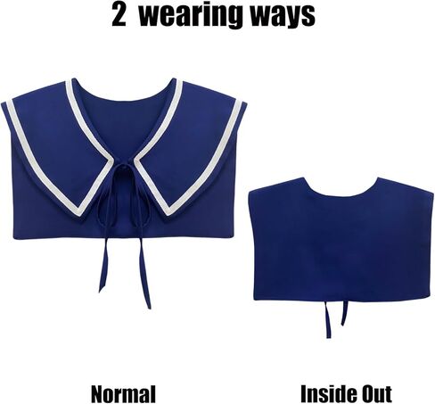 Sailor Collars Detachable for Women Polyester Neck Piece Accessory for T-Shirts, Sweaters, Dresses & Shirts in Saudi Arabia