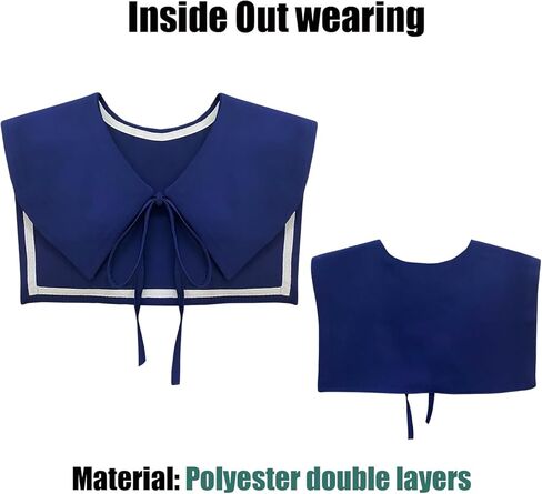 Sailor Collars Detachable for Women Polyester Neck Piece Accessory for T-Shirts, Sweaters, Dresses & Shirts in Saudi Arabia