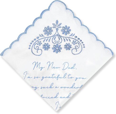 Wedding Embroidered Handkerchief, Father & Mother Of The Bride Gifts, Something Blue Wedding Gifts in Saudi Arabia