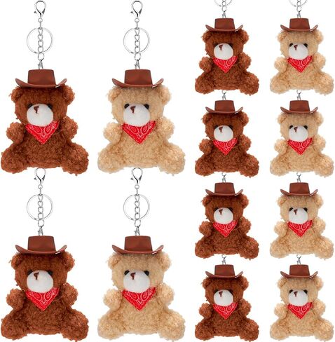 Nosiny 12 Pcs Halloween Ghost Plush Keychain Bulk Spooky Mini Plush Toy with Lobster Clasp in Saudi Arabia